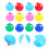 24Pcs Castanets Percussion Instruments Kids Educational Toys Assorted 3