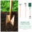 3Pcs Mini Gardener Tools Set Spade Rake Hoe For Kids 6