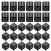 100 Miniatura Neri 6 Per Giochi Feste Matematica