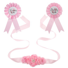 1 Set Maternity Sash Mommy Daddy Corsages Photography Keepsake