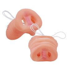 2Pcs Latex Pig Nose Mask For Kids And Adults Halloween Costume