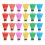 36Pcs Kids Plastic Shuttlecocks For Exercise And Play Assorted Colors 3