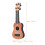 Miniature Plastic Ukulele Toy Musical Instrument Model 3