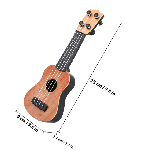 Miniature Plastic Ukulele Toy Musical Instrument Model 1