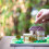 20Pcs Model Scenery Trees Yellow Green 3Cm-8Cm Landscape Props 4