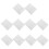 Dustproof Bags Protector Storage Bag White 1 Set 50pcs 6