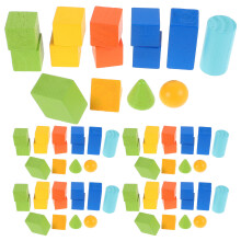 70 Pièces Géométriques Éducatives Pour Classe Montessori