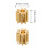 20 Pcs Copper Pinion 9 Tooth 2mm Thickness Small Modulus Gear 2