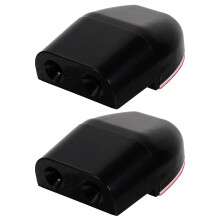 2Pz Fischietti Per Auto Materiale ABS Nero Dispositivo Sicurezza