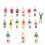 1 Set 13 Pezzi Mini Calcio Simulazione 5