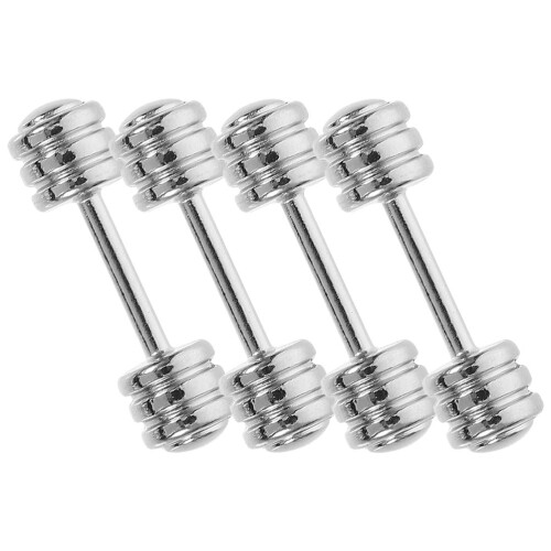 4Pcs Mini 1:12 Scale Dumbbells For Dollhouse Scene Layout