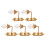 5Pcs Mini Wall Lamps Luminous Sand Table Building Diy Materials 5