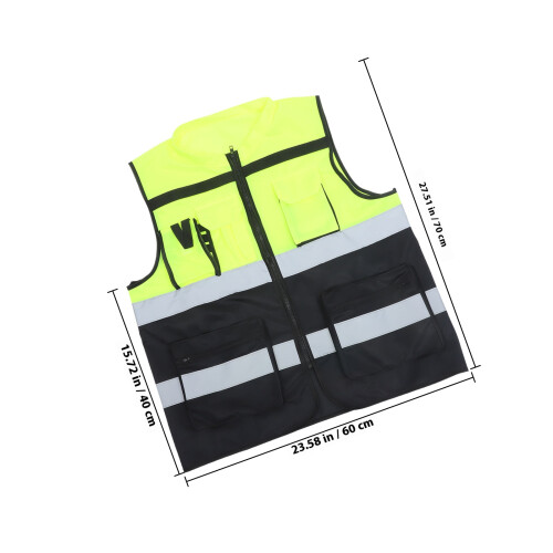 Reflective Safety Vest High Visibility Lightweight Yellow 1
