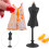 Mini Manichino Bamboletta Con Base Per Vestiti 7