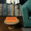 Dollhouse Sofa 1:30 Scale With Pillows Flocked Miniature Brown 10