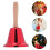 2Pcs Metal Rattle Hand Call Bell With Handle 6