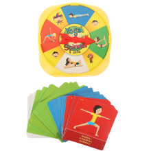 1 Set Educativo Yoga In Legno Con Figure Girevoli Per Bambini