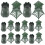 10 Set Mini Military Simulation Models Desktop Photo Prop Equipment 8