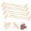 8 Pezzi Mini Da Zen In Bamboo Per 8