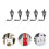 5St Decoratieve Wandlamp Mini DIY Lamp Accessoires 5