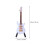 Mini Chitarra Elettrica Bianca 10 Cm Con Scatola E Nera 2
