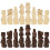 32Pcs Wooden International Chess Pieces Replacement Set 1