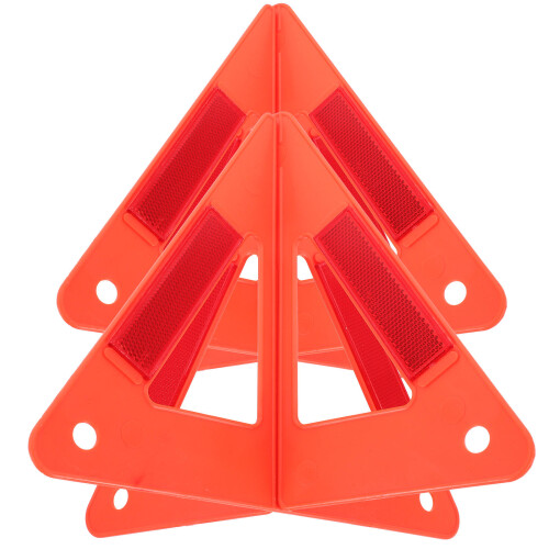 2 Set Kit Sicurezza Triangolari In Con Riflettore