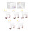 5 Animali PVC Decorazioni 8