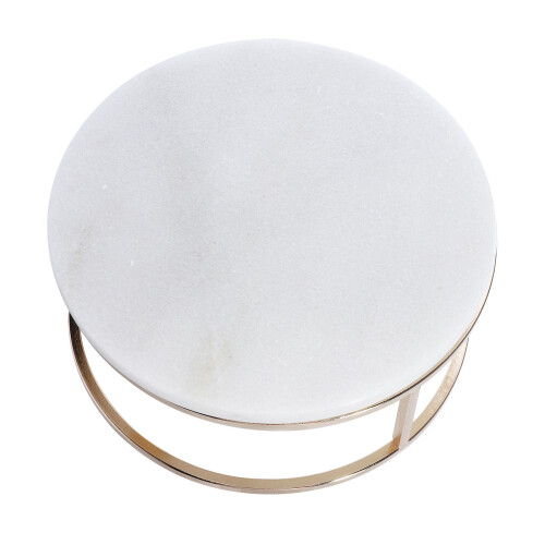 1Pc Marble Cake Holder Stable White Metal Base Dessert Display Stand 2