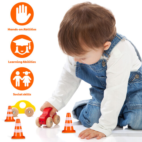 7 Mini Coni Stradali Per Bambini Educativo 2