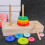 Set Torre Impilabile in Legno per Bambini 0+ 6