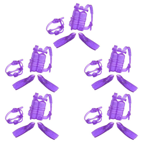 5 Set Kit Immersione Con Vestiti, Occhiali, E Bombola 1