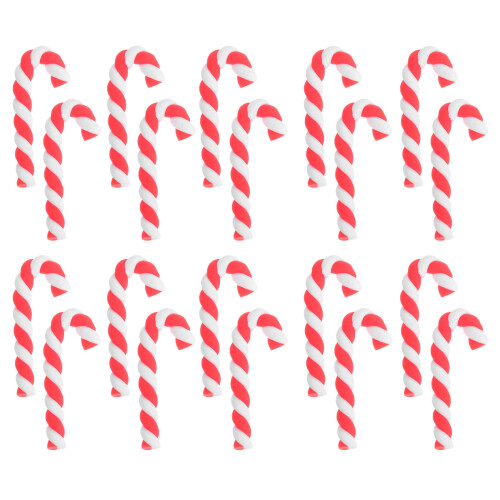 20 Pezzi A Bastoncino Natale Per Ragazze Rosso