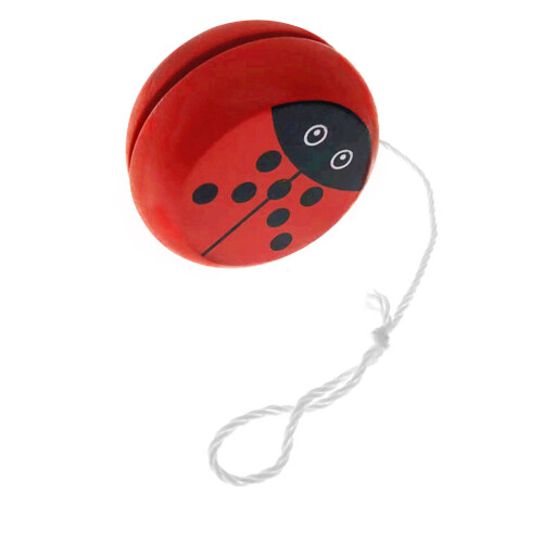 Ladybird Yo-Yo In Legno A Con Corda Per Bambini 1