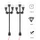 3 Pezzi Tavolo Sabbia Lampioncino Paesaggio Parco 2