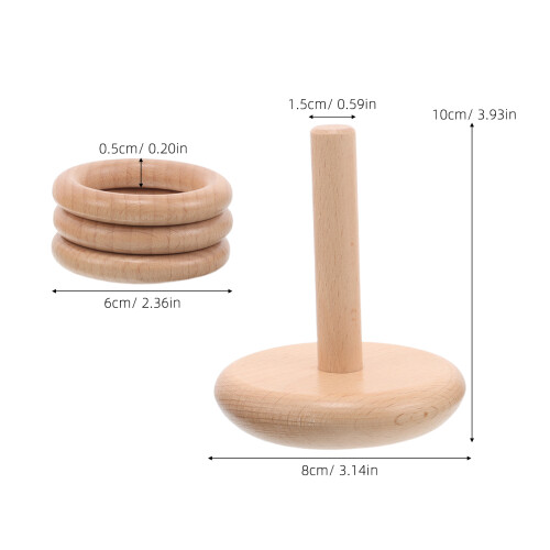 Set Da Lanciare In Legno Con Base A Palo Per Bambini 1