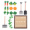 Set Mini Paesaggio Campo Verdure Con 3