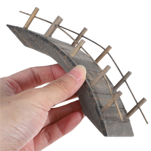 Miniatura Ponte Ad In Legno Per Giardino E Micro Paesaggio 2