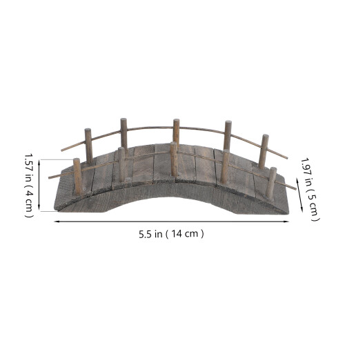 Miniatura Ponte Ad In Legno Per Giardino E Micro Paesaggio 1