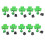10 Pezzi Clover Mollette Per Barba St Patrick's Day Ciondolo 3