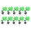 10 Pezzi Clover Mollette Per Barba St Patrick's Day Ciondolo 7