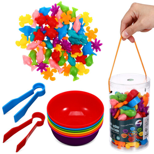 Set Giocattoli Animali Abbinare Mare Bambini 2
