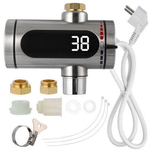 1Set Rubinetto Acqua Istantaneo Acciaio Inossidabile LED Cucina 1