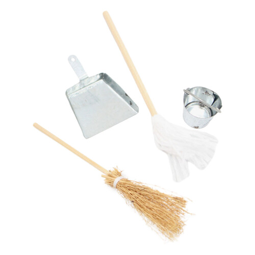Set Pulizia Casa Con Mop, , Secchio E Spazzino