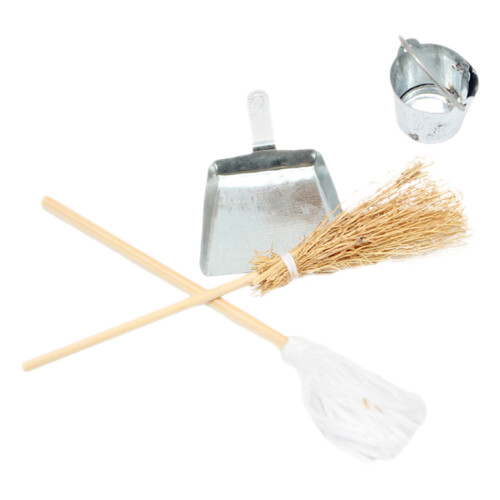 Set Pulizia Casa Con Mop, , Secchio E Spazzino 2