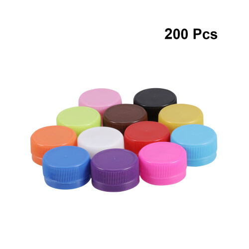 200 Pezzi Coperchi In Colorati Per Bottiglie D'acqua 1