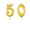 2 Pezzi A Cifra 50 Per Decorazione Torta Compleanno 1