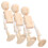 3 In Legno Bianco Grezzo Da Per Bambini 10