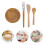Set Strumenti In Legno Per Maschere Con Ciotola E Applicatore 2