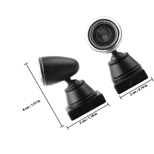 3 Pezzi Mini Spotlight In Metallo Per Diorama Modellismo 1